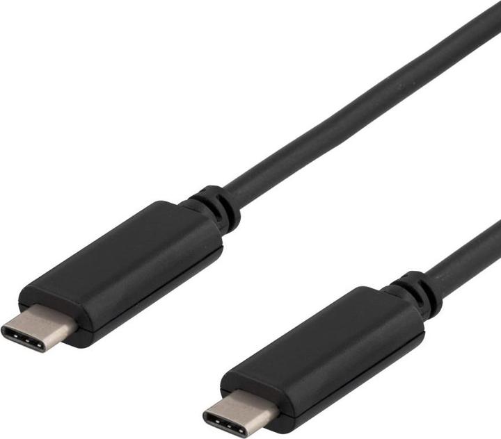 Productafbeelding Deltaco Mob. telefoonkabel, USB 3.1, 1m, zwart (1 m, USB 3.2 Gen 1)