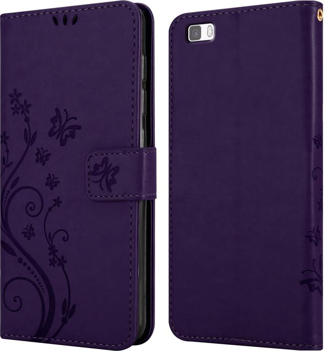 Actual product image Cadorabo Flower Book Cover (Huawei P8 Lite)