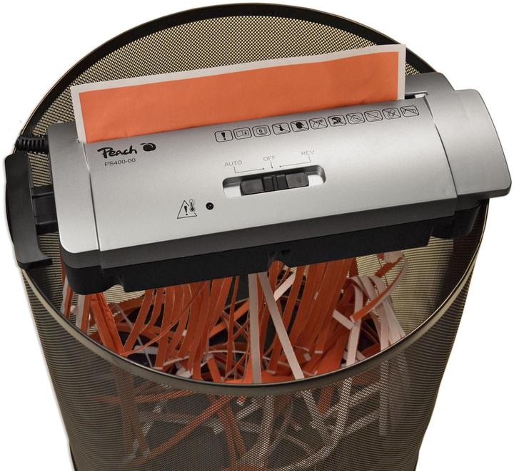 Produktbild Peach Aktenvernichter PS400-00 (Streifenschnitt)
