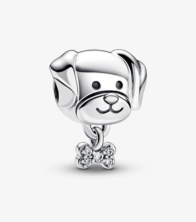 Actual product image Pandora Dog with bone (Sterling silver 925)