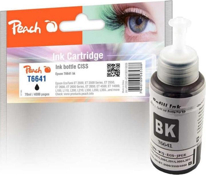 Image du produit Peach Encre Epson T6641 noire (CF)