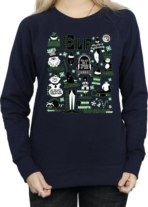 Produktbild Elf Infographic Poster Sweatshirt (L)