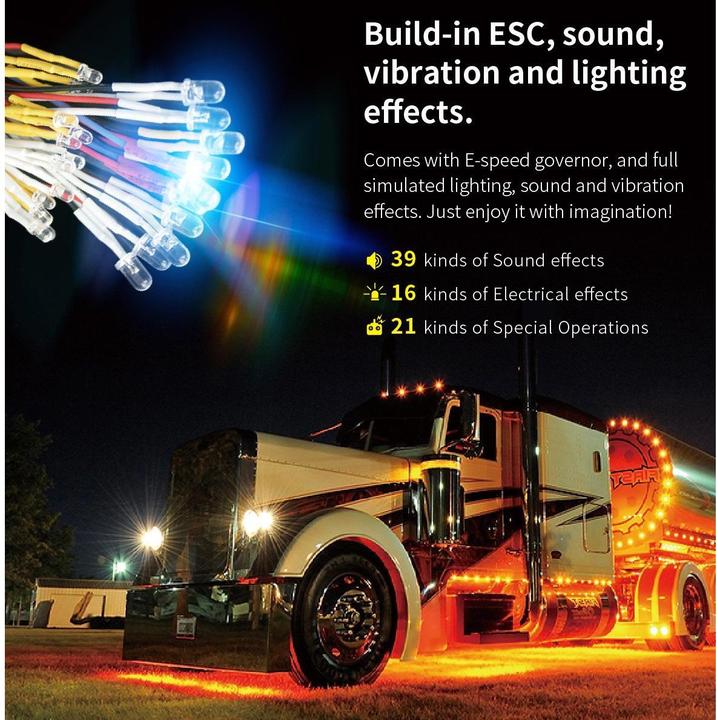 Actual product image G.T. Power Multifunction module Euro Truck Pro with ESC, light & sound