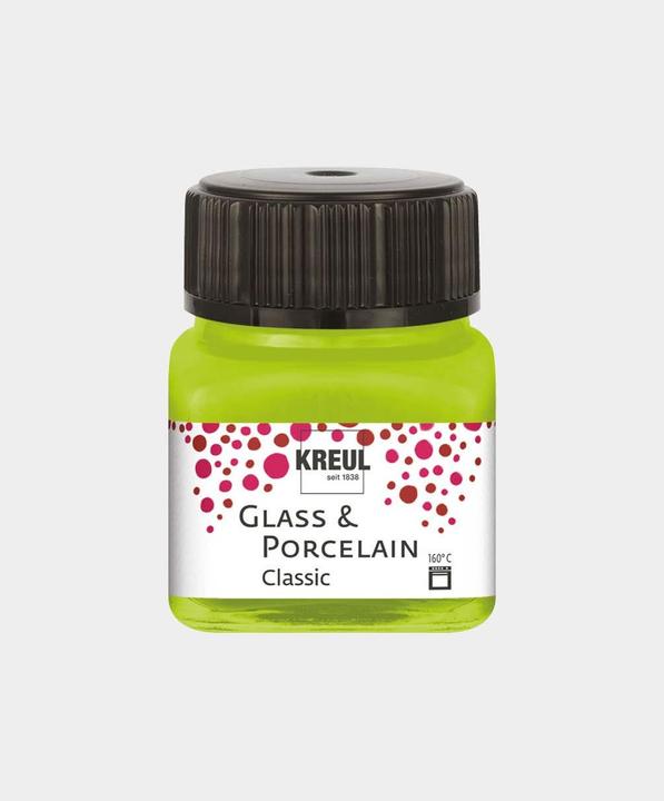 Actual product image Kreul Glass & Porcelain Classic, porcelain and glass paint (May green, 20 ml)