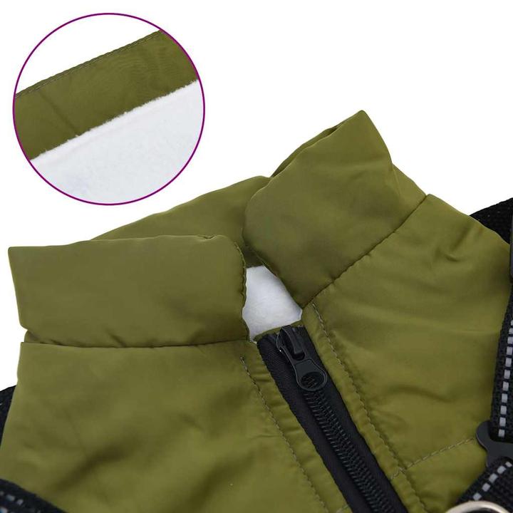 Produktbild VidaXL Hundemantel mit Geschirr Wasserdicht Reflektierend (32, Hundemantel)