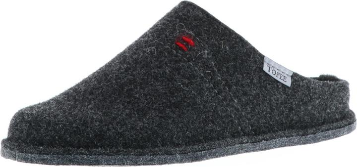 Produktbild Tofee Herren Hausschuhe Pantoffeln Naturwollfilz anthrazit (47)
