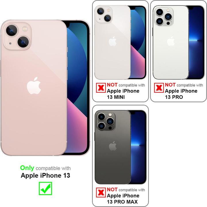 Immagine prodotto Cadorabo Custodia per Apple iPhone 13 in pelle opaca TPU stile LM161 (Apple iPhone 13)
