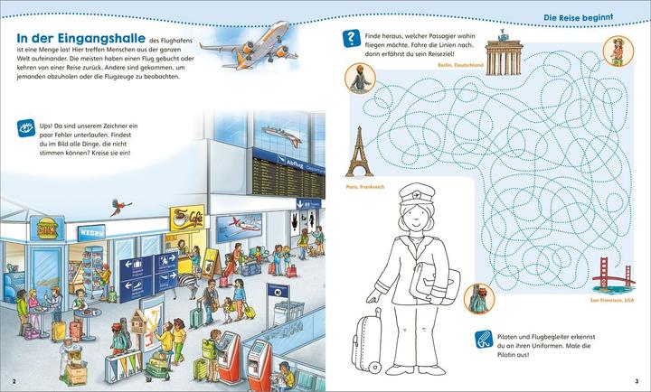 Produktbild Tessloff WAS IST WAS Junior Mitmach-Heft Flughafen und Flugzeuge