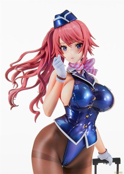 Actual product image Vertex Original Character PVC Statue Tight na Oshigoto Work 3: Cabin Attendant Aya Saionji Antenna Shop Lim