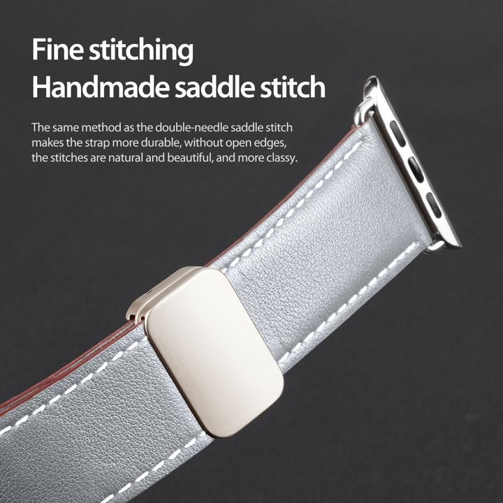 Produktbild Dux Ducis YA Armband (42 mm, 44 mm, 45 mm, 49 mm, Echtleder, Apple Watch Series 1, Apple Watch Series 2, Apple Watch Series 3, Apple Watch Series 4, Apple Watch Series 5, Apple Watch Series 6, Apple Watch Series 7, Apple Watch Series 8, Apple Watch Series 9, Apple Watch SE, Apple Watch Ultra, Apple Watch Ultra 2)