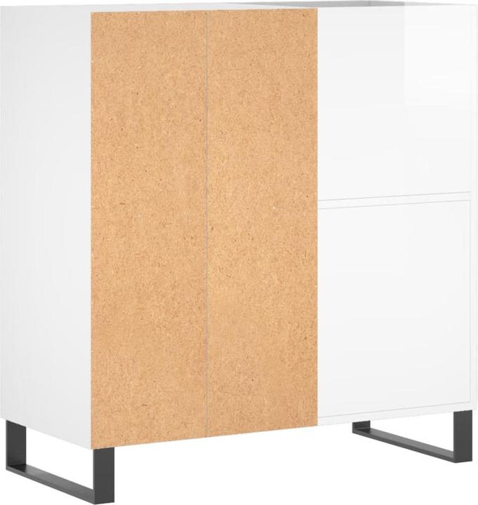 Actual product image VidaXL Plattenschrank Hochglanz-Weiss 84,5x38x89 cm