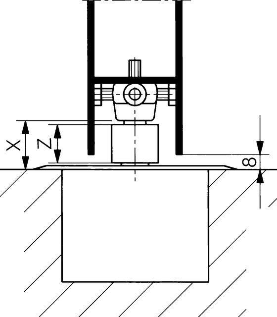 Produktbild Dormakaba Steckachse zu BTS 75V / 80 / 84 (Zimmertür, Eingangstür, Holztür, Balkontür)