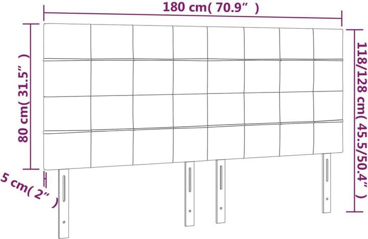 Actual product image VidaXL Alyssa (180 x 5 x 128 cm)