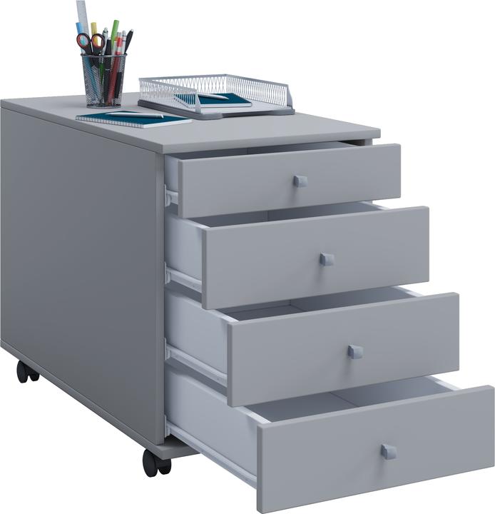 Immagine prodotto VCM Mobiletto per ufficio in legno Piedistallo mobile Lona con cassetto (42 x 80 cm)