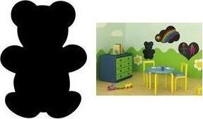 Silhouette Bear (Blackboard, 30 x 50 cm)