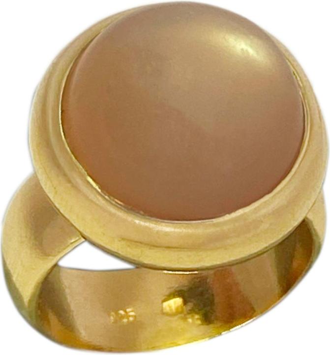 Immagine prodotto Steinkult Anello in argento placcato in oro con pietra di labradorite "Aurora (56, 925 Argento)