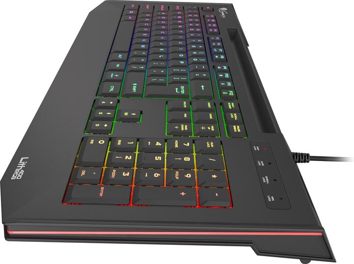 Image du produit Genesis LITH 400 for games, RGB LED backlight, US, Black, with cable (ING. Int., Filaire)