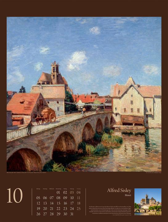 Produktbild KunstGeschichten - Meisterwerke und die Orte ihrer Inspiration Kalender 2026 (Harter Einband, Deutsch)