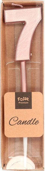 Produktbild Folat Zahlenkerze 7 rosegold (1 Stk.)