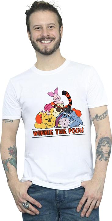 Actual product image Disney Mens Winnie The Pooh Group T-Shirt (XXL)
