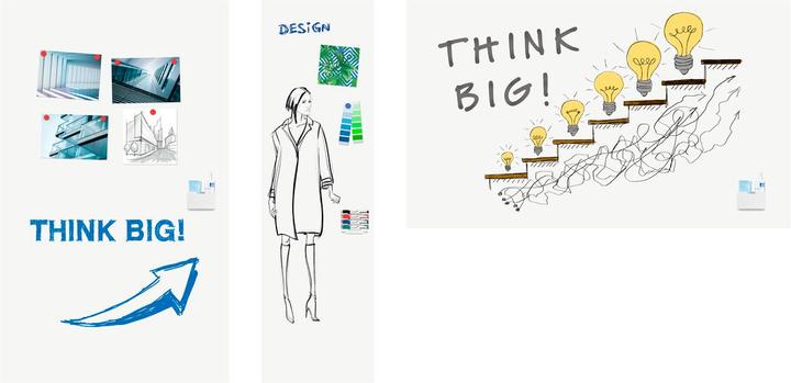 Actual product image Legamaster Magnetic whiteboard wrap up (101 x 300 cm)