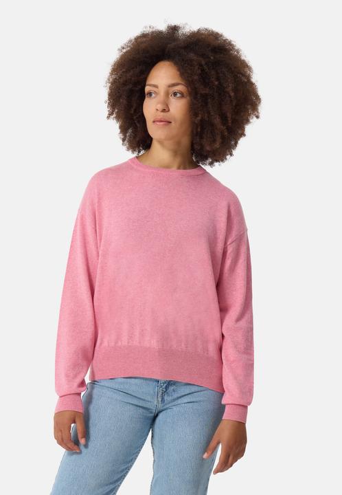 Cash-Mere Wolle Kaschmir Oversize Style Rundhals Pullover
