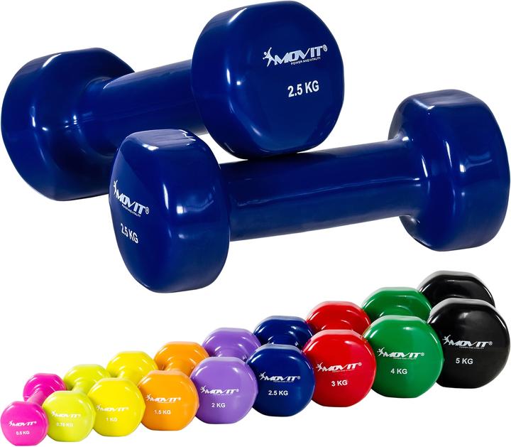 Immagine prodotto Movit Profi Vinyl Hanteln 2er Set (2 x 2,5 kg)
