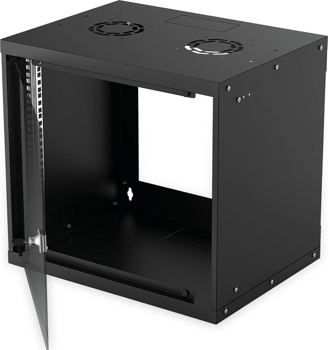 Actual product image Intellinet 48,30cm (19") wall distributor Basic Line 9HE black (WxHxD) 540 x 487 x 400 mm (9 RU, 19 inch rack)