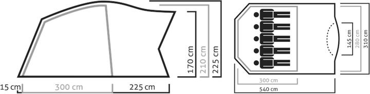 Immagine prodotto Salewa Alpine Lodge V (Tenda a cupola, 9.30 kg, 5 persone)