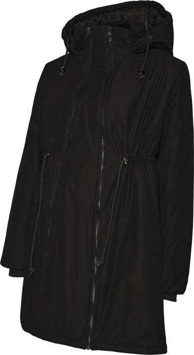 Mamalicious Kapuze mit Kordelzug Gerippte Ärmelbündchen Mantel Jacke