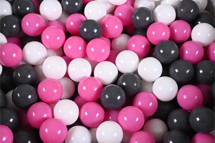 Immagine prodotto Knorrtoys Palla da biliardo morbida - "Stelle bianche e grigie" - 300 palline crema/grigio/rosa (circa 6 cm