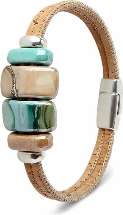 Produktbild Artelusa Armband «Ceramica Azul» (20 cm, Kork)