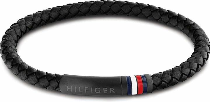 Tommy Hilfiger Interwoven Leather Braid Family Armband (19 cm, Leder)