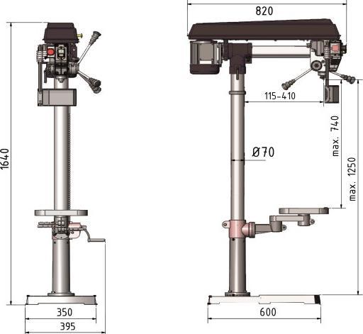 Produktbild Stürmer Optimum - Radialbohrmaschine OPTIdrill RB 8S
