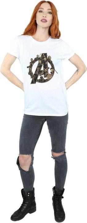 Actual product image Universal Textiles Womens/Ladies Logo Cotton Boyfriend T-Shirt (L)