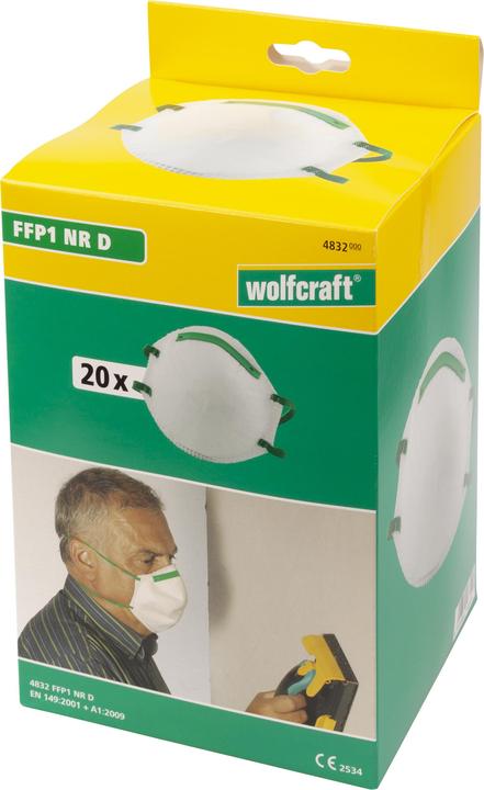 Image du produit wolfcraft Masque respiratoire FFP1 NR D (FFP1, 3 x)