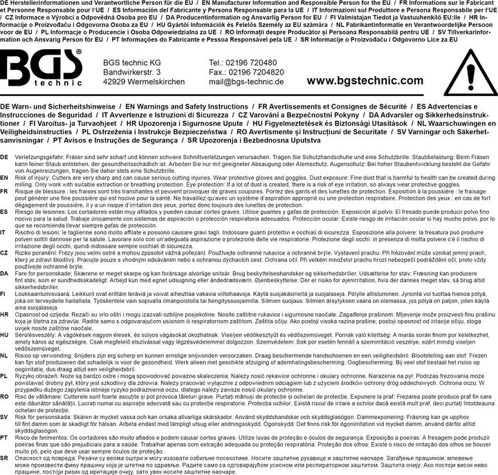 Produktbild BGS HSS-Fräser-Satz, extra kurz 5-tlg.