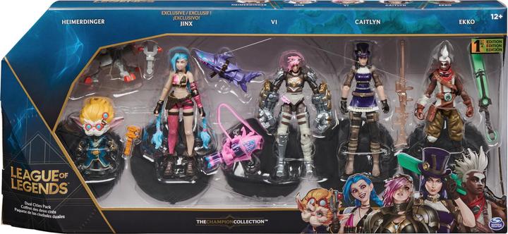 Image du produit Spin Master Figurines League of Legends (Vi, Caitlyn, Ekko, Heimerdinger et l'exclusif Jinx)