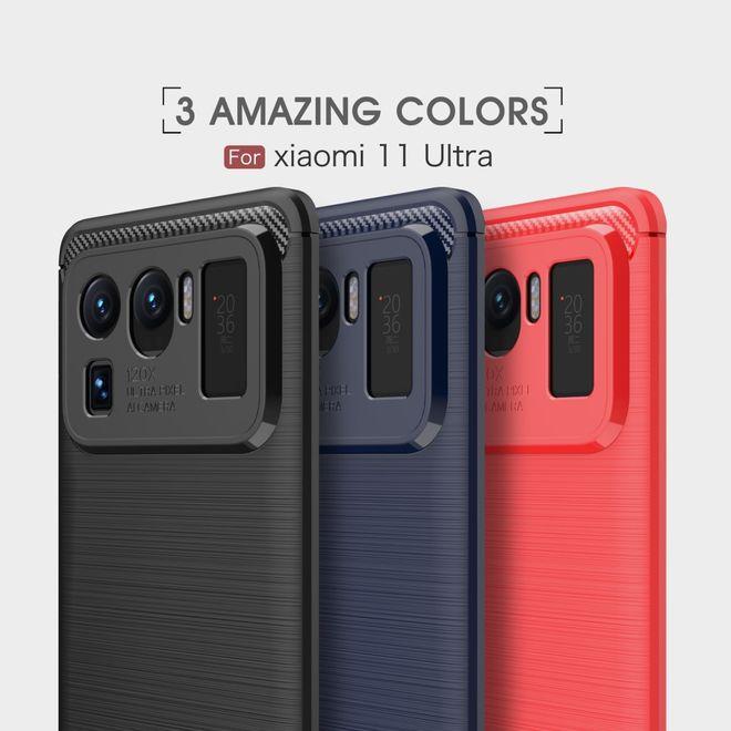 Immagine prodotto MU Style Serie Softcase in fibra di carbonio TPU (Xiaomi Mi 11 Ultra)