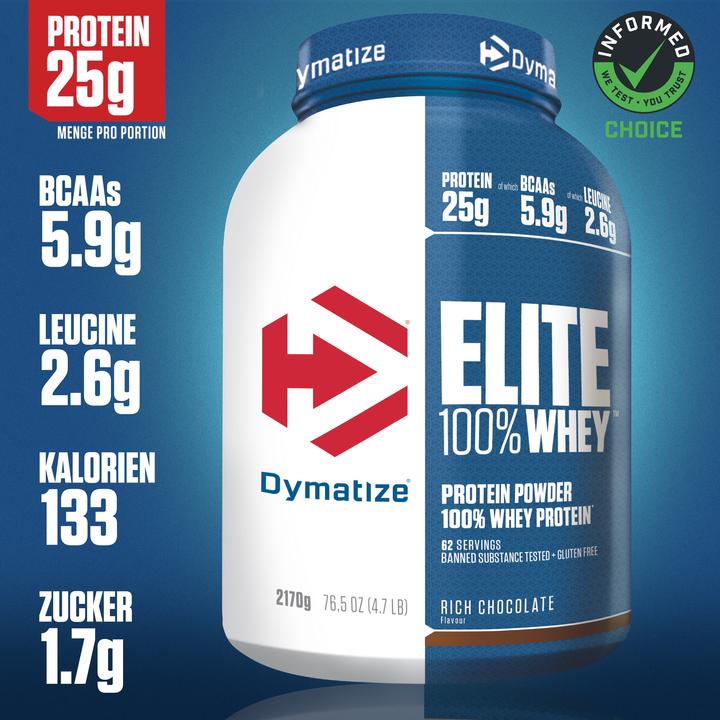 Immagine prodotto Dymatize Siero di latte Elite (Cioccolato, 1 pz., 2170 g)
