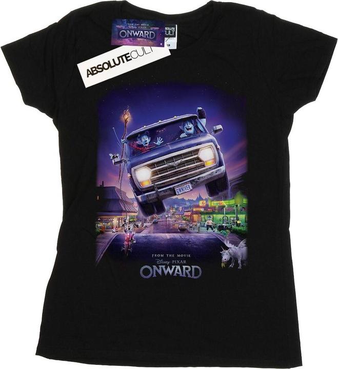 Actual product image Disney Womens/Ladies Onward Gwniver Poster Cotton T-Shirt (S)