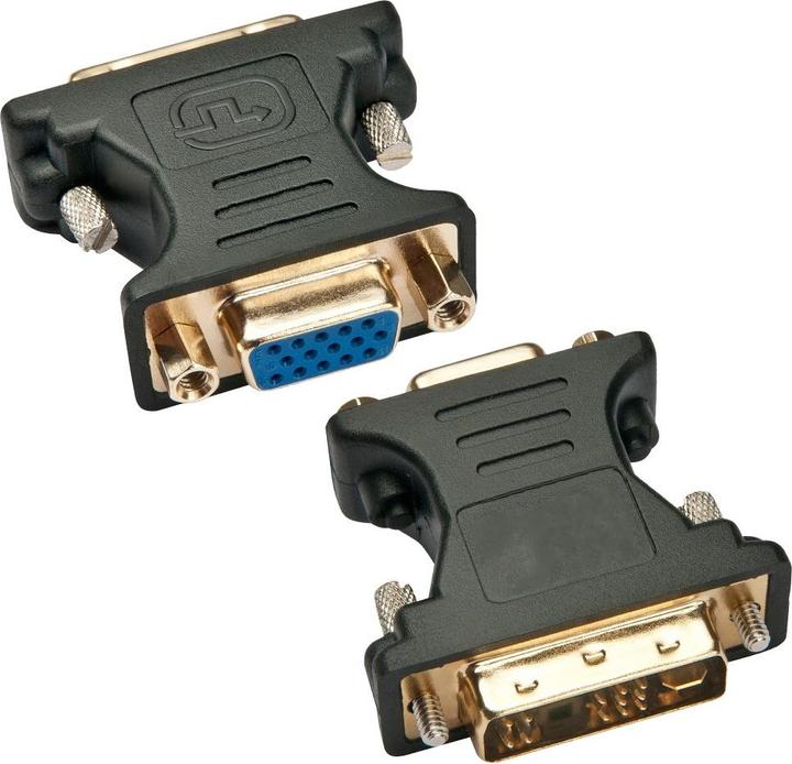 Immagine prodotto Techly Adattatore DVI-A maschio a VGA femmina, nero (VGA, DVI)