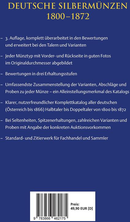 Produktbild Deutsche Silbermünzen 1800-1872 (Deutsch, Helmut Kahnt, 2022)