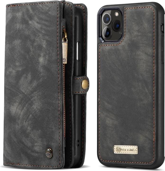 Immagine prodotto Caseme Custodia per iPhone 11 Pro Max di Apple in vera pelle con portafoglio e carte di credito (Apple iPhone 11 Pro Max)