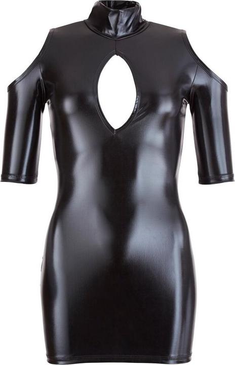 Actual product image Cottelli Collection Wetlook mini dress shoulder free (L)