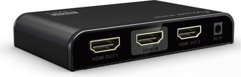 Produktbild Deltaco HDMI-Adapter HDMI 2.0, 4K, UltraHD, 3D, HDCP 2.2, schwarz