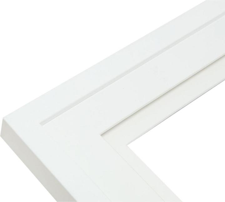 Actual product image Deknudt S65KK1 white 13x13 wood double passe-partout (13 x 13 cm)