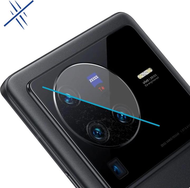 Actual product image 3MK Camera protection glass, camera glass (1 Piece, Vivo X80 Pro)