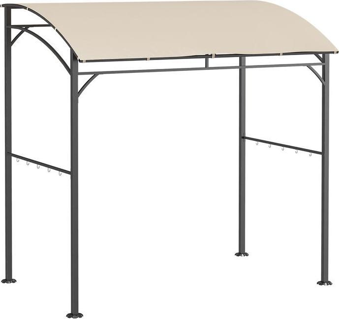 Image du produit Swisshandel24 Pavillon de barbecue, protection contre la pluie, résistant aux UV, avec crochet, acier, polyester (215 cm, 150 cm)