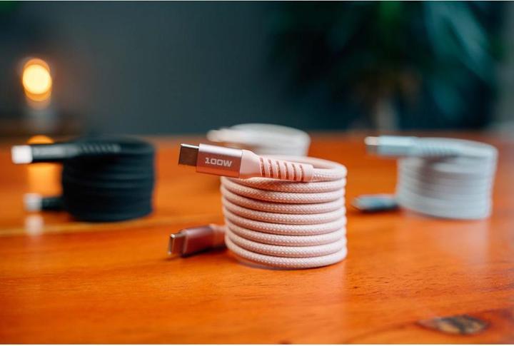 Actual product image Verbatim Sync & Charge Magnetic Cable - 100W USB-C to USB-C 120 cm Pink (1.20 m, USB 2.0)